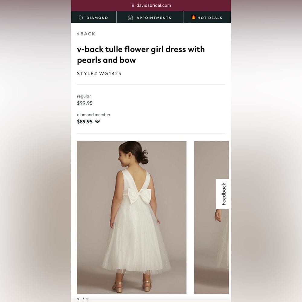 Gently used one time for a wedding. Like brand new… freshly laundered!